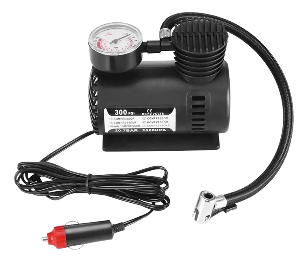 Compresor Aire Mini 12v 300 Psi Portátil Neumáticos