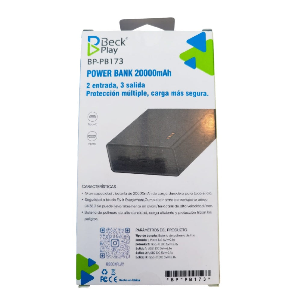 Power Bank De 20000mah Para Muchas Recargas