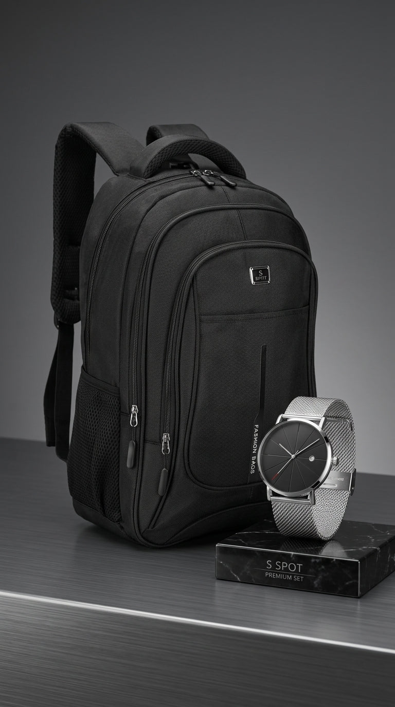 Pack 2en1 Mochila Reloj