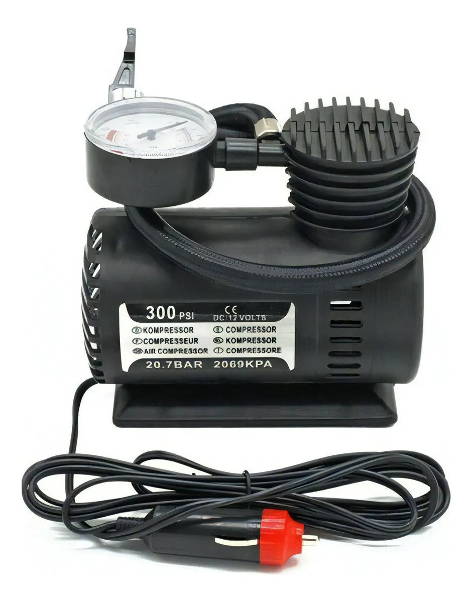 Compresor Aire Mini 12v 300 Psi Portátil Neumáticos