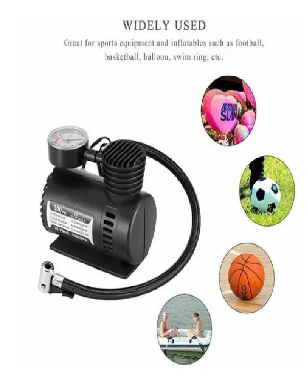 Compresor Aire Mini 12v 300 Psi Portátil Neumáticos