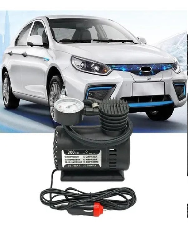 Compresor Aire Mini 12v 300 Psi Portátil Neumáticos