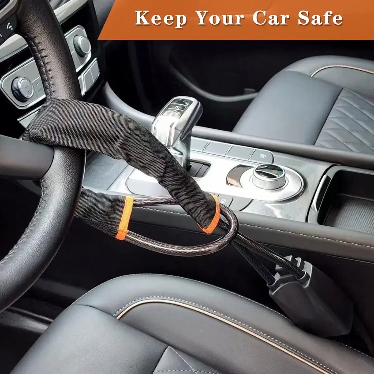 Seguro Candado Universal Antirrobo De Volante Auto Camioneta