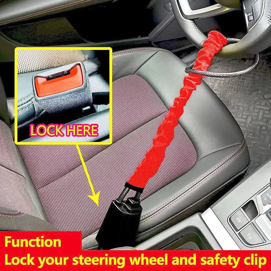 Seguro Candado Universal Antirrobo De Volante Auto Camioneta